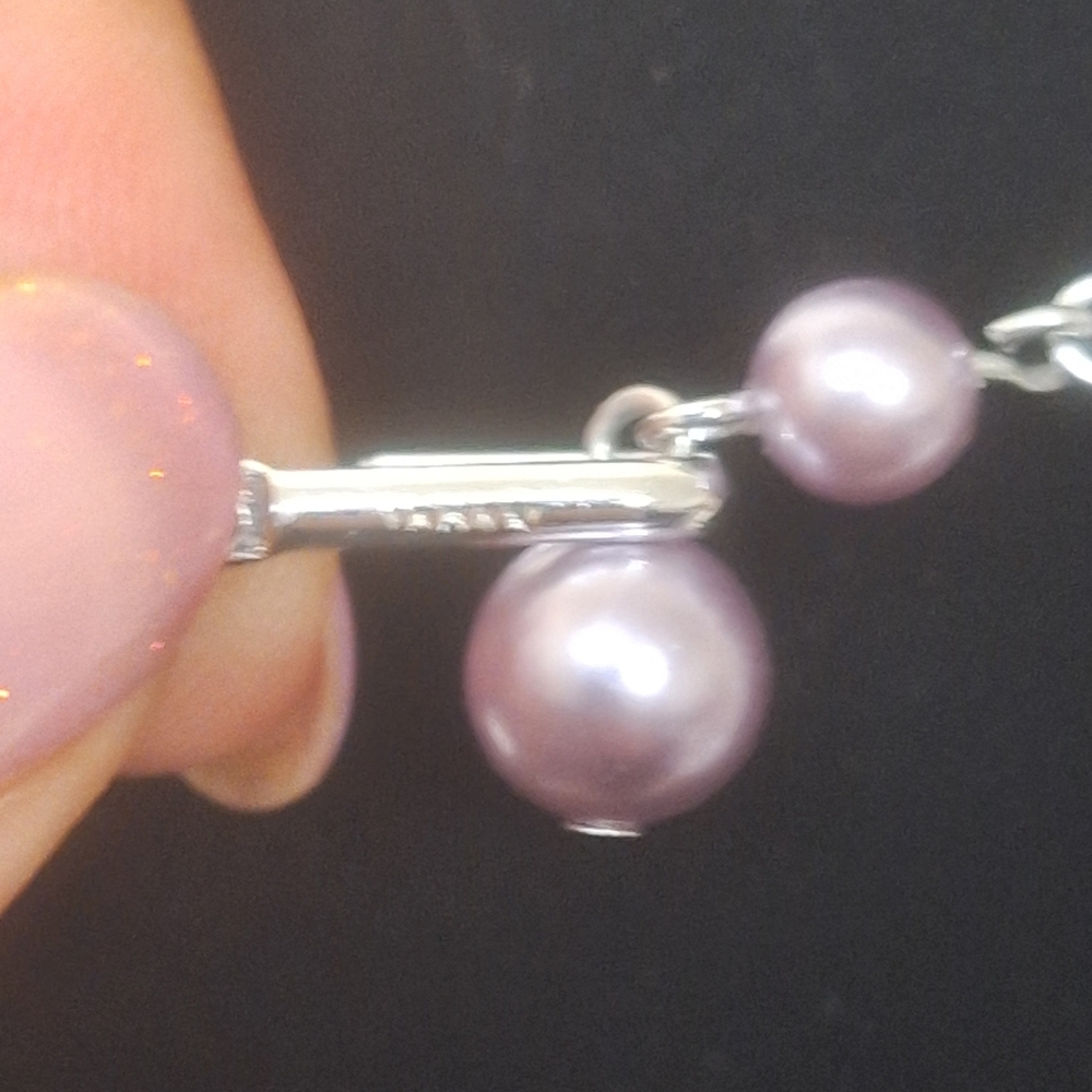 VTG Paul Morris 2 Strand Simulated Pearls Lavender & Dark Purple 16" Necklace - Picture 6 of 10